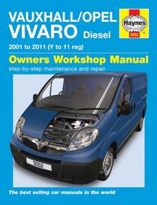 Haynes Werkplaatshandboek Vauxhall/Opel Vivaro diesel(2001 - 2011) 6439