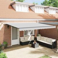 Markies met Handmatig Antraciet 4,5 × 3 m Metaal