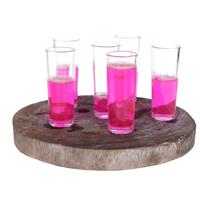 Alessandro Shotglaasjes Crystal - 12x stuks - glas - 60 ml - borrelglazen - likeurglazen