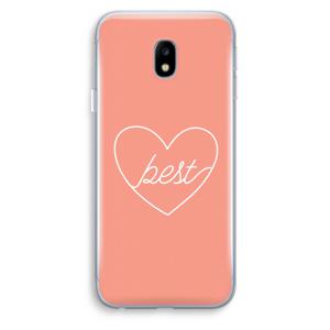 Best heart: Samsung Galaxy J3 (2017) Transparant Hoesje