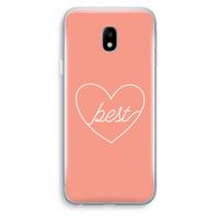 Best heart: Samsung Galaxy J3 (2017) Transparant Hoesje