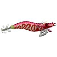 1# 8cm kunststof harde lokaas Squid kunstaas vissen Decoy hout garnalen lokaas (Magenta + donker rood)