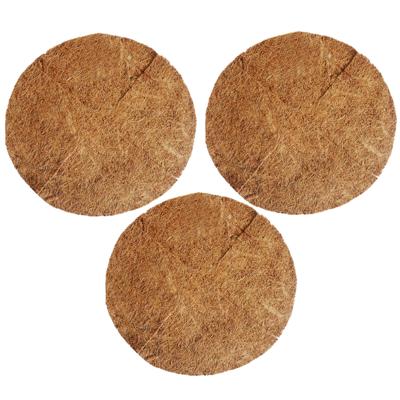 Esschert Desig Inlegvel - 3x stuks - kokos - voor hanging basket - 25 cm - kokosinleggers