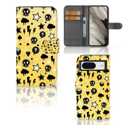 Telefoonhoesje met Naam Google Pixel 8 Punk Geel Telefoonhoesje met Naam Google Pixel 8 Punk Geel