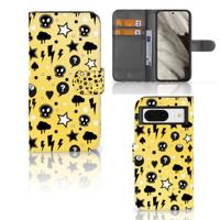 Telefoonhoesje met Naam Google Pixel 8 Punk Geel