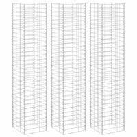 Schanskorf plantenbakken 3 st verhoogd 30x30x150 cm ijzer