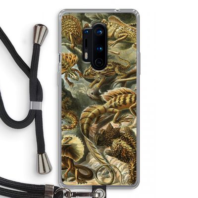 Haeckel Lacertilia: OnePlus 8 Pro Transparant Hoesje met koord
