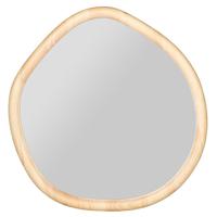 Wandspiegel Bois - blank hout - organische vorm - 42 x 44 cm - wanddecoratie spiegels