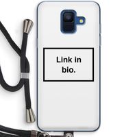 Link in bio: Samsung Galaxy A6 (2018) Transparant Hoesje met koord