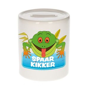 Vrolijke kikker spaarpotten 9 cm