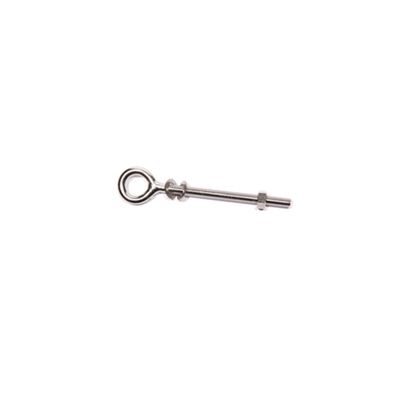 Nesling RVS Bout met oog voor paal, M8 x 100mm