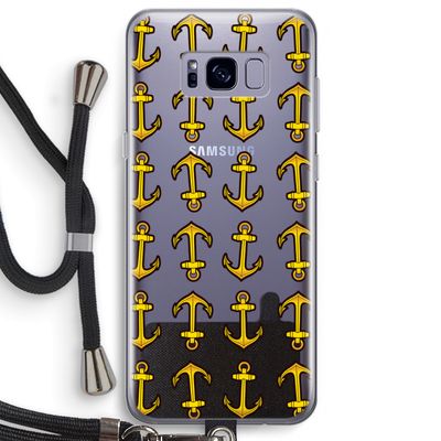 Musketon Anchor: Samsung Galaxy S8 Plus Transparant Hoesje met koord