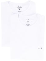 Armani Exchange lot de t-shirts à logo imprimé - Blanc