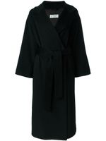 Alberto Biani manteau long ceinturé - Noir