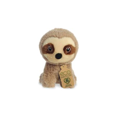 Eco Nation Pluchen Knuffel Mini Luiaard 13 cm Eco Nation Pluchen Knuffel Mini Luiaard 13 cm