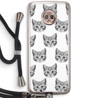 Kitten: Motorola Moto G6 Transparant Hoesje met koord
