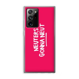 Neuters (roze): Samsung Galaxy Note 20 Ultra / Note 20 Ultra 5G Transparant Hoesje