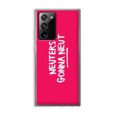 Neuters (roze): Samsung Galaxy Note 20 Ultra / Note 20 Ultra 5G Transparant Hoesje