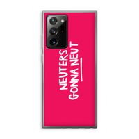 Neuters (roze): Samsung Galaxy Note 20 Ultra / Note 20 Ultra 5G Transparant Hoesje