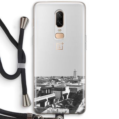 Marrakech Skyline : OnePlus 6 Transparant Hoesje met koord