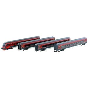 Hobbytrain H25224 N set van 4 personenrijtuigen Railjet van de ÖBB