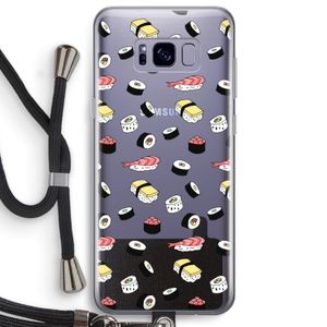 Sushi time: Samsung Galaxy S8 Plus Transparant Hoesje met koord