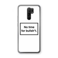 No time: Xiaomi Redmi 9 Transparant Hoesje