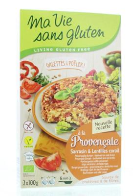 Ma Vie Sans Provencaalse burgers 2 x 100g glutenvrij vegan bio