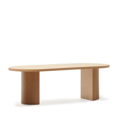 Kave Home Ovale Eettafel 'Nealy' Eikenfineer, 240 x 100cm