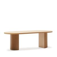 Kave Home Ovale Eettafel 'Nealy' Eikenfineer, 240 x 100cm