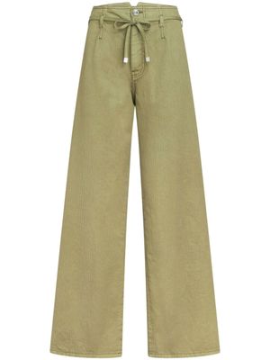 ETRO jean ample à logo brodé - Vert