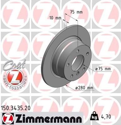 Remschijf Coat Z 150343520