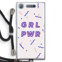GRL PWR: Sony Xperia XZ1 Transparant Hoesje met koord
