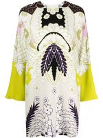 Valentino Garavani robe à motif abstrait - Vert Valentino Garavani robe à motif abstrait - Vert