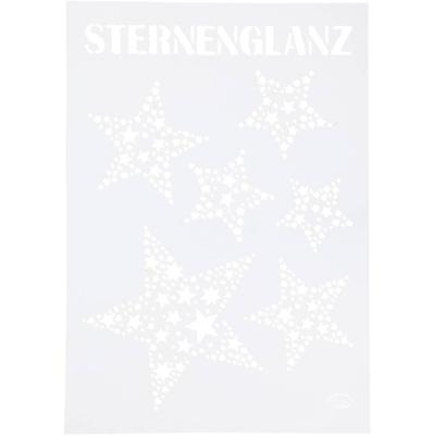 Viva Decor Flexibel sjabloon, sterren, a4, vel 210x297 mm, 1 stuk
