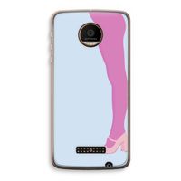 Pink panty: Motorola Moto Z Force Transparant Hoesje
