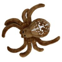 Cornelissen Kruisspin knuffel - 24 cm - bruin - spinnen - dierenknuffels
