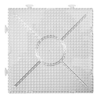 Creativ Company Strijkkralenbordje helder vierkant 15x15cm,2st.
