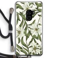 Wit bloemenpatroon: Xiaomi Mi Mix 2 Transparant Hoesje met koord