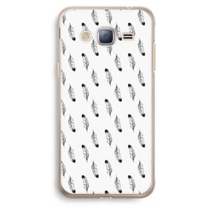 Pluimen: Samsung Galaxy J3 (2016) Transparant Hoesje