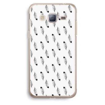 Pluimen: Samsung Galaxy J3 (2016) Transparant Hoesje