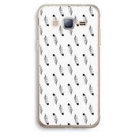 Pluimen: Samsung Galaxy J3 (2016) Transparant Hoesje