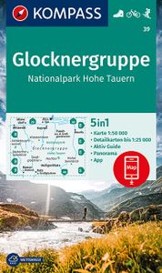 Wandelkaart 39 Glocknergruppe | Kompass