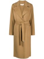 Michael Michael Kors manteau boutonné à taille ceinturée - Marron Michael Michael Kors manteau boutonné à taille ceinturée - Marron