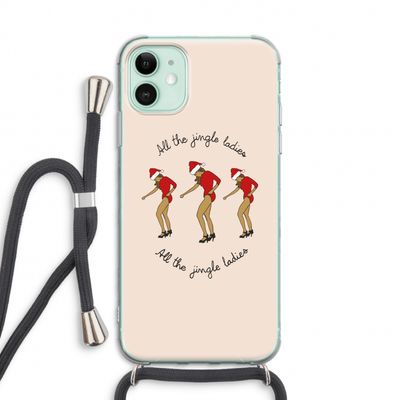 Jingle Ladies: iPhone 11 Transparant Hoesje met koord