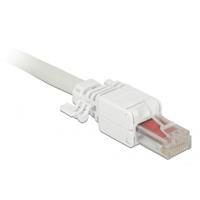 DeLOCK rj45 plug cat.6 utp toolfree stekker (wit, 2 stuks)