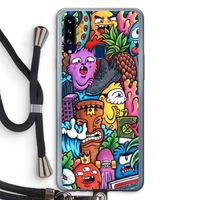Vexx Mixtape: Samsung Galaxy A20s Transparant Hoesje met koord