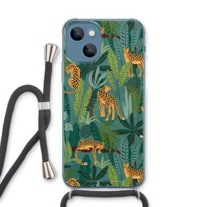 Luipaard 2: iPhone 13 Transparant Hoesje met koord