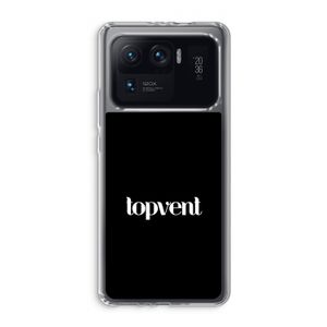 Topvent Zwart: Xiaomi Mi 11 Ultra Transparant Hoesje