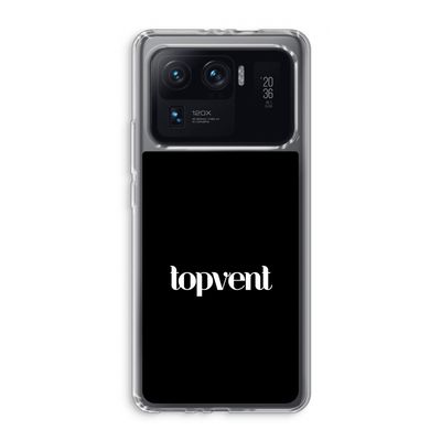 Topvent Zwart: Xiaomi Mi 11 Ultra Transparant Hoesje
